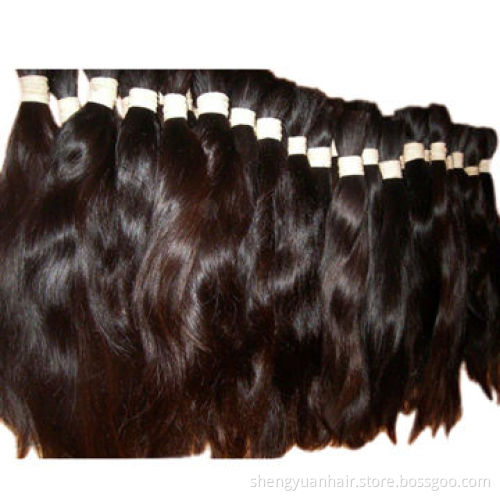 10 to 30-inch virgin human hair extension, grade 5A unprocessed virgin hair